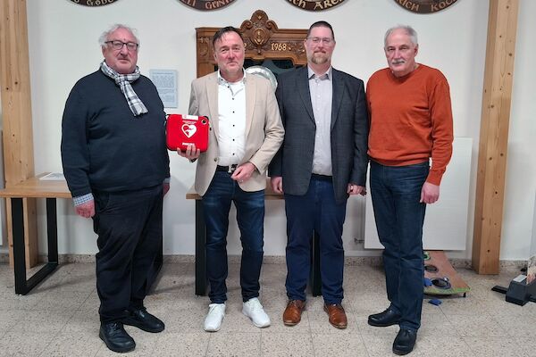 Ein Defibrillator für das Schützenhaus